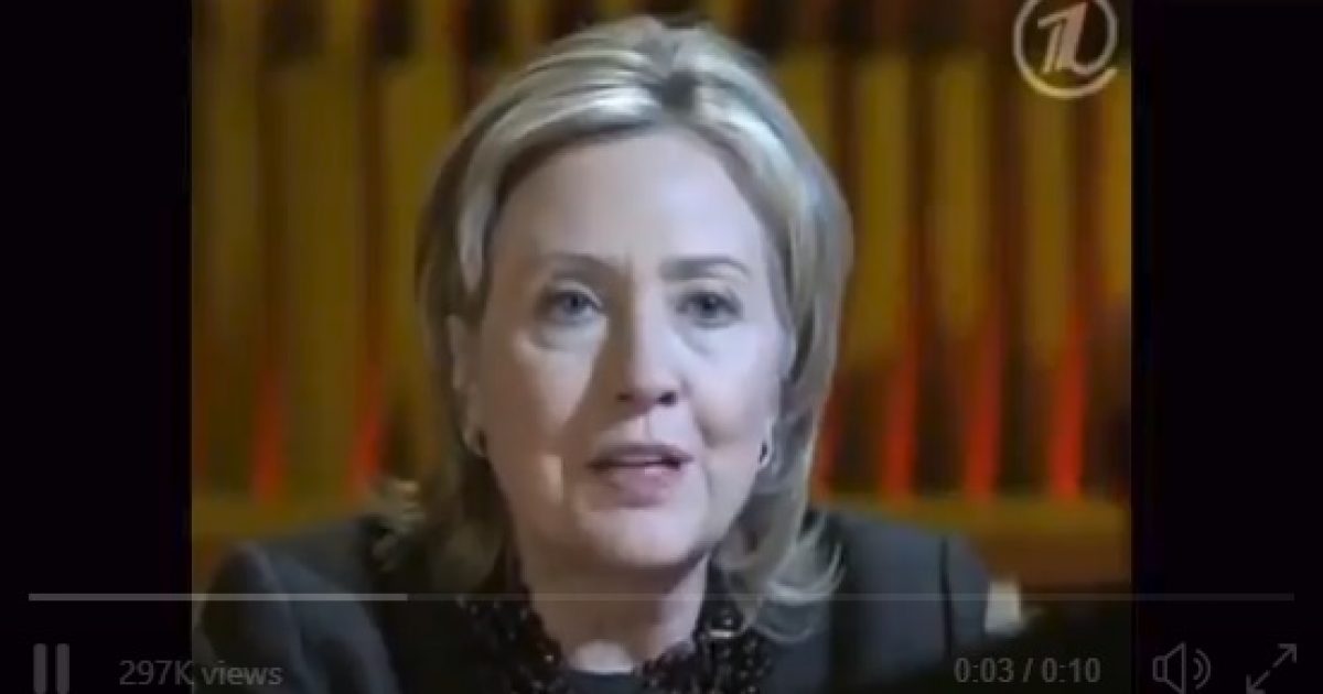 Then-Secretary of State Clinton: “We Very Much Want To Have A Strong Russia”