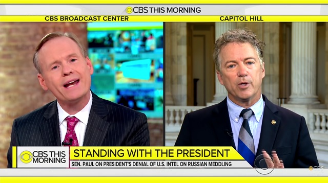 Sen. Rand Paul Humiliates CBS News Hacks On Their Own Show, Praises Trump For Seeking Peace
