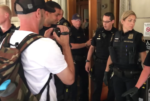 Portland City Hall stormed, shutdown, by activists