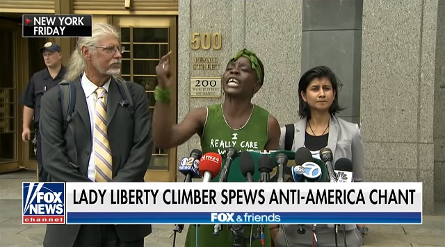 Statue Of Liberty Climber: “America, You Motherf***ers! You Drug Addicts! You KKK!”