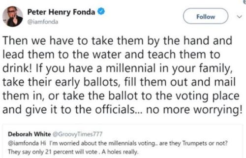 Peter Fonda urges Democrats to commit voter fraud