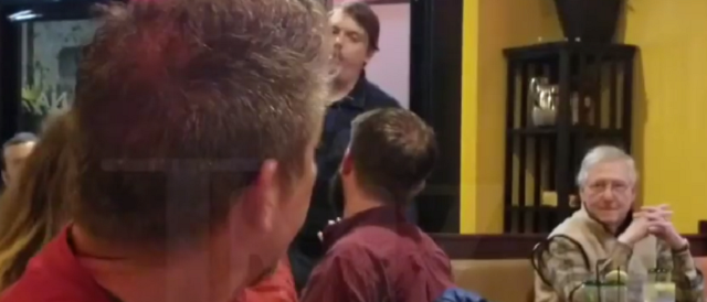 Democrat Mob Screams At Mitch McConnell Inside Louisville Restaurant