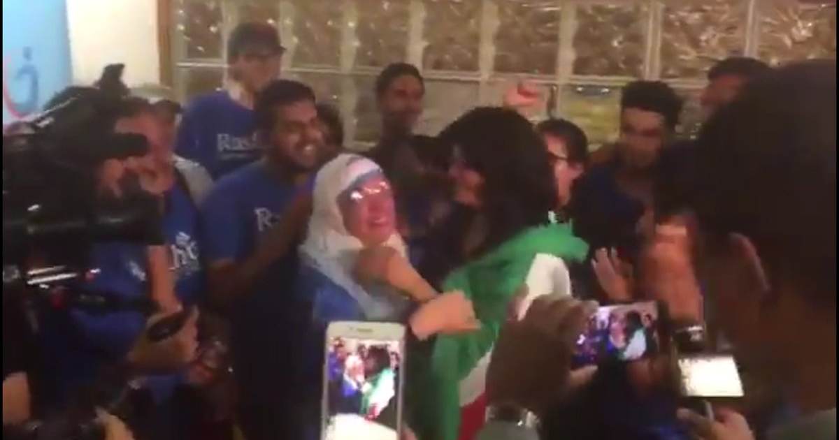 Is This America? Newly Elected Muslim Rashida Tlaib Celebrated Victory While Draped In Palestinian Flag
