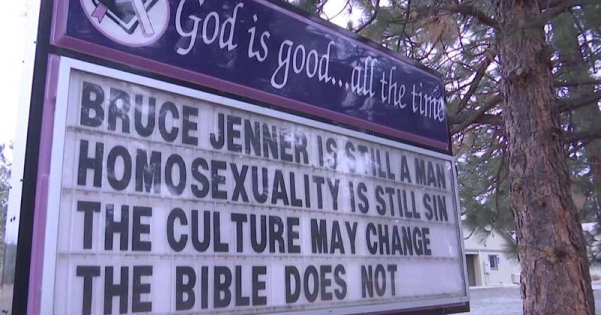 Pastor Removed From Church For Telling Truth About Bruce Jenner, Sodomy & The Bible