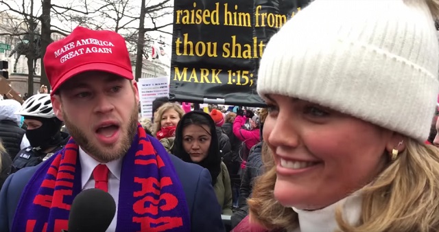 Report: Woman Arrested For Grabbing Owen Shroyer By The Crotch At Women’s March