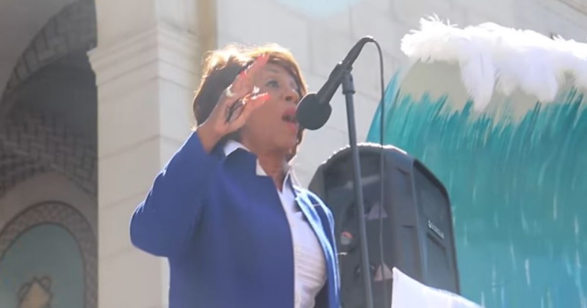 Watch: Maxine Waters claims those who support Trump’s border wall ‘are not patriots’
