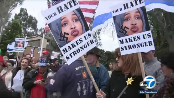 California: Hundreds Of Protestors Rally Against Rep. Ilhan Omar At Hamas-Linked CAIR Fundraiser