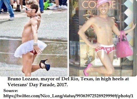 Texas mayor is a homosexual transvestite who wears 4″ high heels