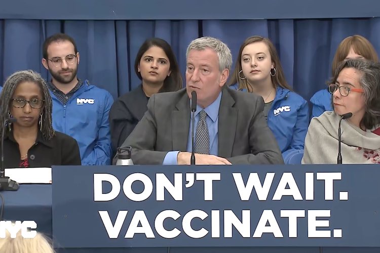 MANDATORY VACCINES ARE HERE: De Blasio Issues Emergency Orders for Brooklyn Residents