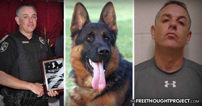 Louisiana: Highly Decorated Cop Charged With 20 Counts of Raping Dogs, Including His Own Police K9