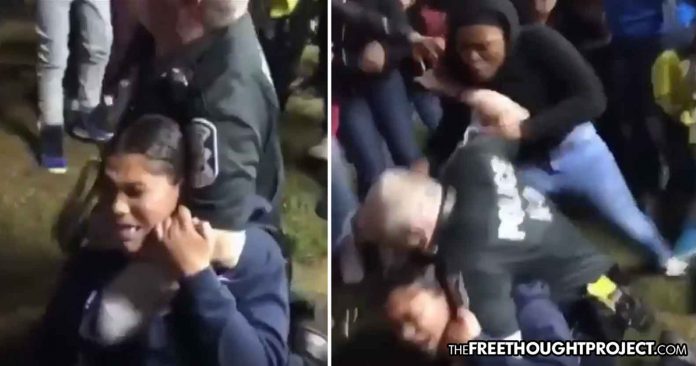 WATCH: Crowd of Children Swarms Cop to Stop Him From Choking a Small Girl