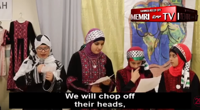 AMERICAN MUSLIM Children — “We Will Chop Off Their Heads” For Allah