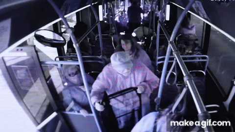 74 y.o. white man pushed off bus by black woman dies