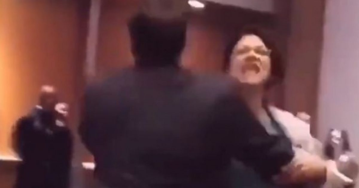 Must See: Rashida Tlaib Screaming as She is Removed from Trump Event