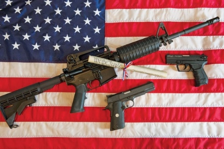 Military online magazine pushes gun control