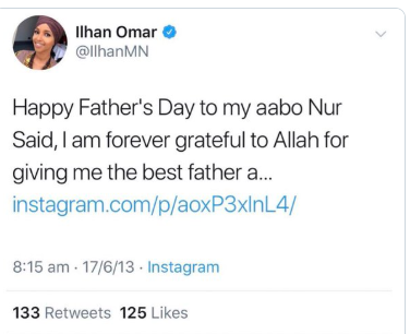 This Now Deleted 2013 Tweet Proves That Ilhan Omar is a Fraud and Should be Prosecuted & Deported