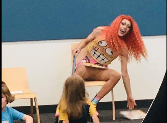 Drag Queen Flashes Crotch to Kids at Library in Minnesota