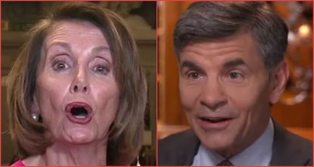Nancy Pelosi Lies to George Stephanopoulos’ Face Live on National TV. His Reaction?