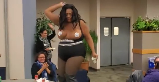 Seattle: Taxpayers Fund Transgender Stripper’s Performance at Homelessness Conference, Stripper exposed breasts, twerked in attendee’s faces
