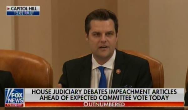 Gaetz Goes There!!! Describes Hunter Biden’s Drug Induced Adventures During Impeachment Hearings