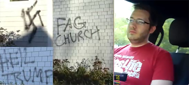 HATE HOAX: Gay Activist Confessed to Spray-Painting Anti-Gay Slur, ‘Heil Trump,’ Swastika On LGBT Church