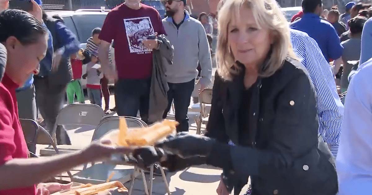 America First? Jill Biden Feeds Hungry People in MEXICO