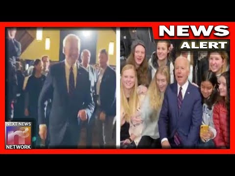 MUST SEE! Creepy Joe Biden Makes MAD DASH For Young Girls at New Hampshire Event