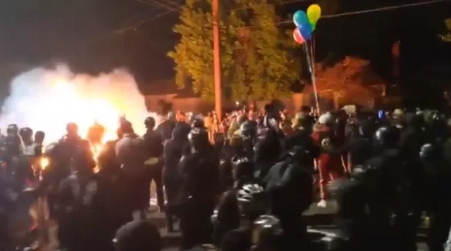 Portland: Antifa Throw Molotov At Police, Set Their Comrades On Fire Instead