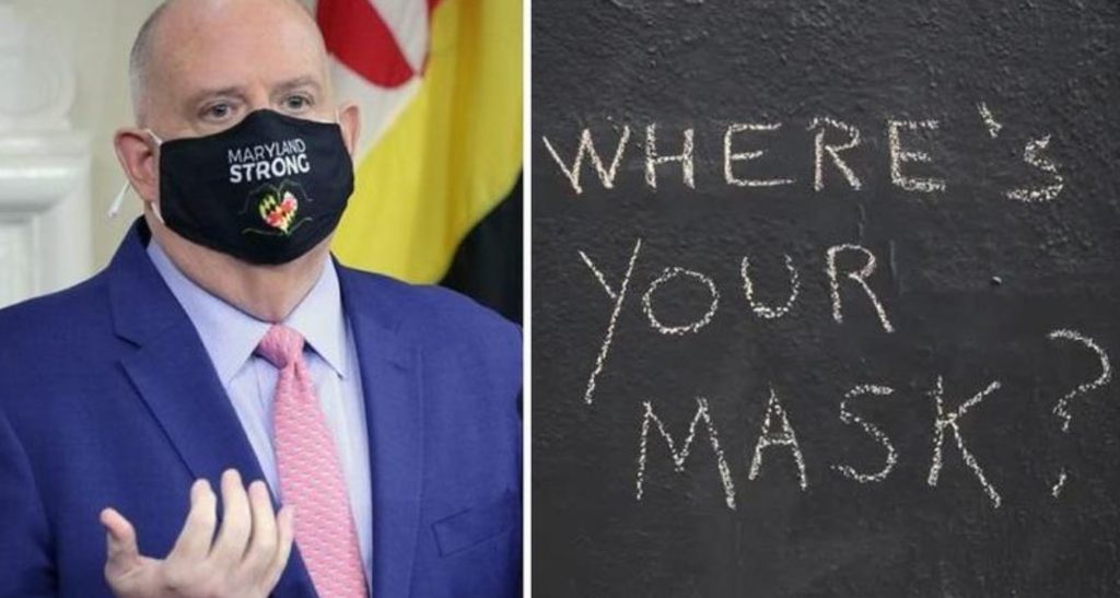 Maryland Governor Expands COVID-19 Snitch Line, Says “No Constitutional Right” To Go Maskless