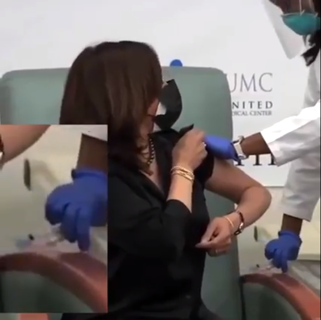 So, What Was Going On With The Syringe Used On Kamala Harris? (Video)