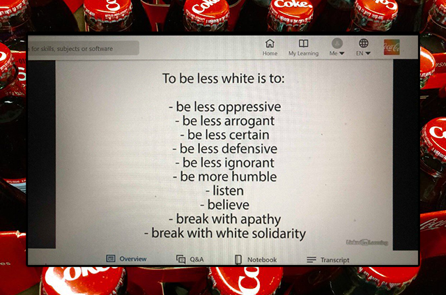 Coca-Cola Tells Employees To ‘Try To Be Less White’: Internal Leak