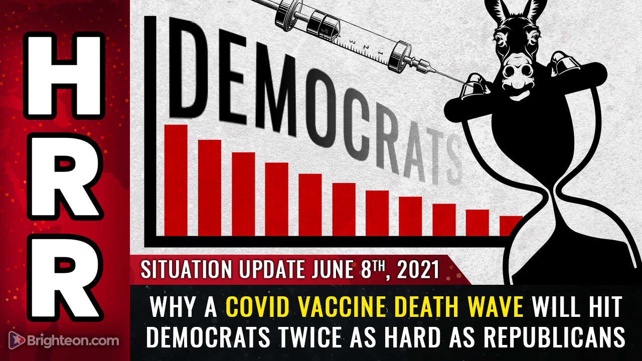 ANALYSIS: Covid vaccine deaths likely to strike 2 Democrats for every 1 Republican… Dems could lose tens of millions of voters before 2024 elections