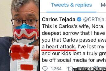 New York Times Editor Dies Of Heart Attack Hours After Posting Selfie Taking COVID Booster