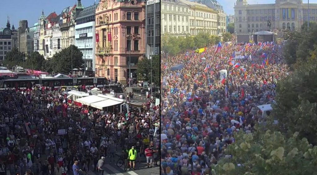 “Europe On The Brink:” 70,000 Czech Protesters Flood Prague Over Energy Crisis