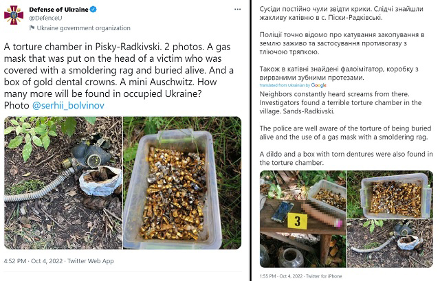 ‘Gold Teeth’ Ukraine Recovered From ‘Russian Mini-Auschwitz Torture Chamber’ Were Actually From Village Dentist – Report