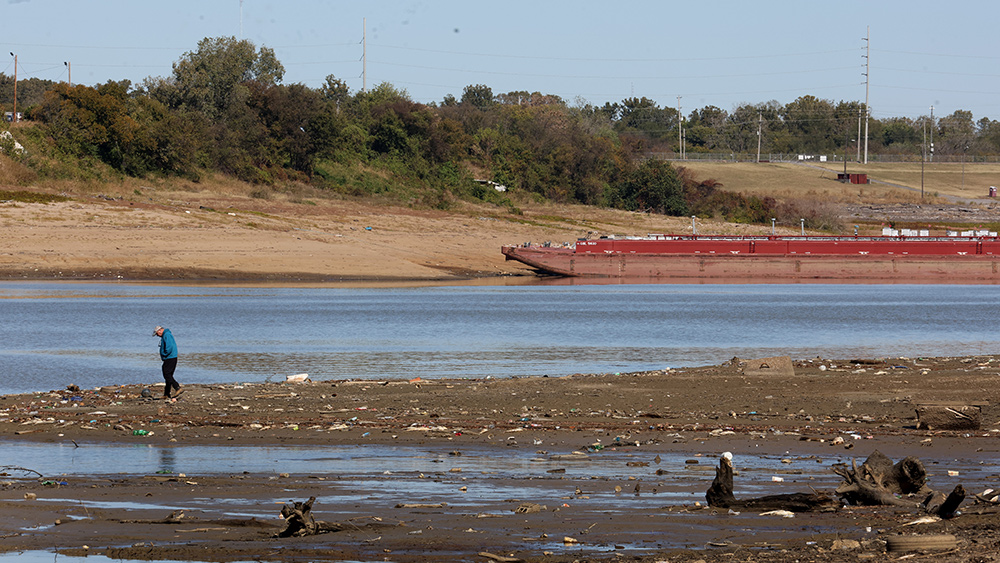 Barges “dead in the water” in drought-stricken Mississippi River; supply chains collapsing