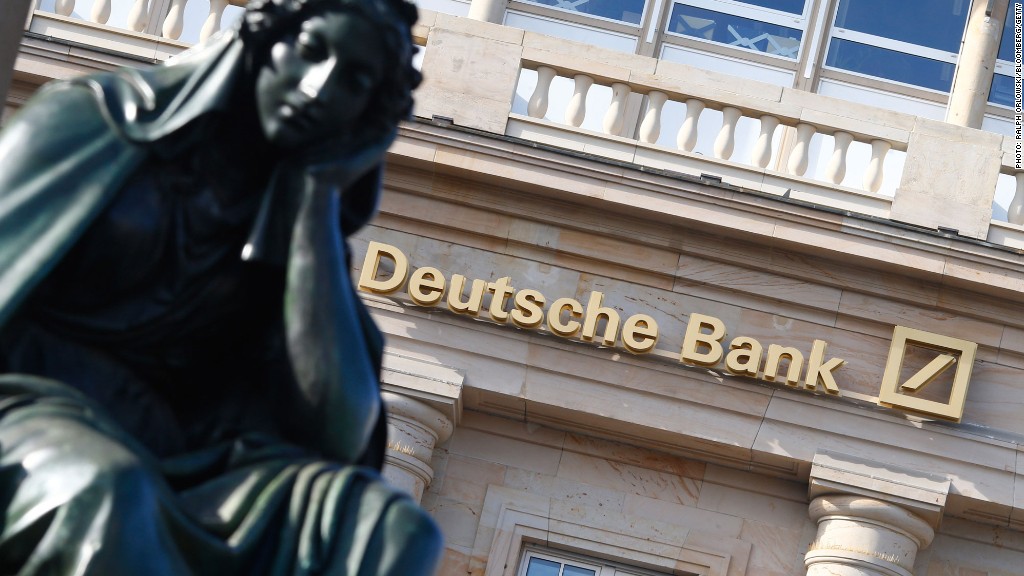 Shares of Deutsch Bank tumble after cost of ensuring its default spikes as global financial meltdown continues